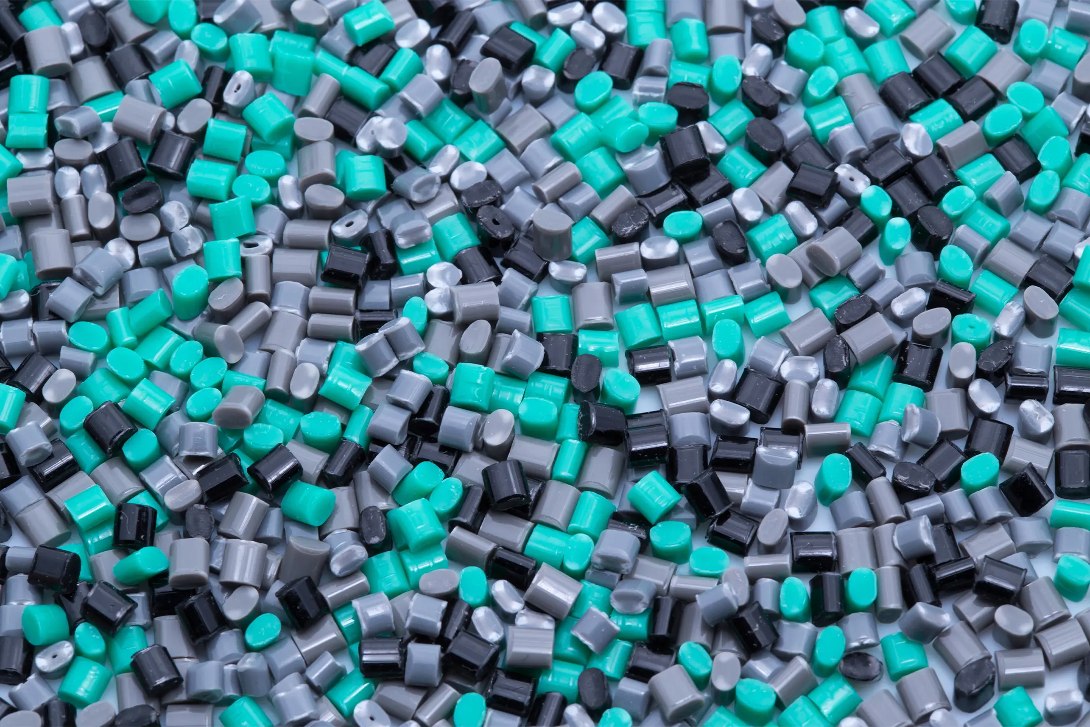 Products mixed plastic granules